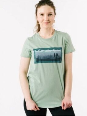 ZYIA Green Eco Hiking T-Shirt - L